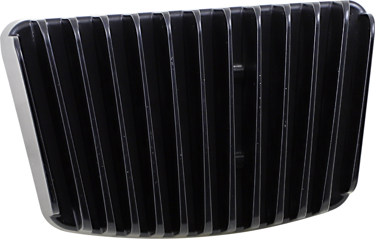 Black Harley Davidson 12V voltage regulator by Drag Specialties, model 74700025B, with sturdy design for motorcycle electrical systems.