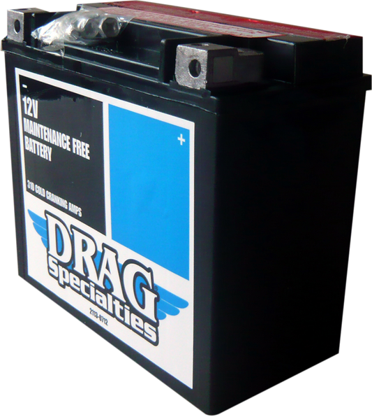 DRAG SPECIALTIES YTX20HLBSFT CTX20HL-BS FT motorcycle battery for high-performance engines, shown in black with terminals