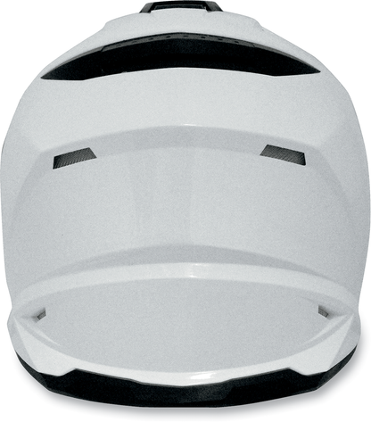 Pearl white AFX FX-41DS motorcycle helmet in small size, featuring a sleek design and clear visor for safety and style.