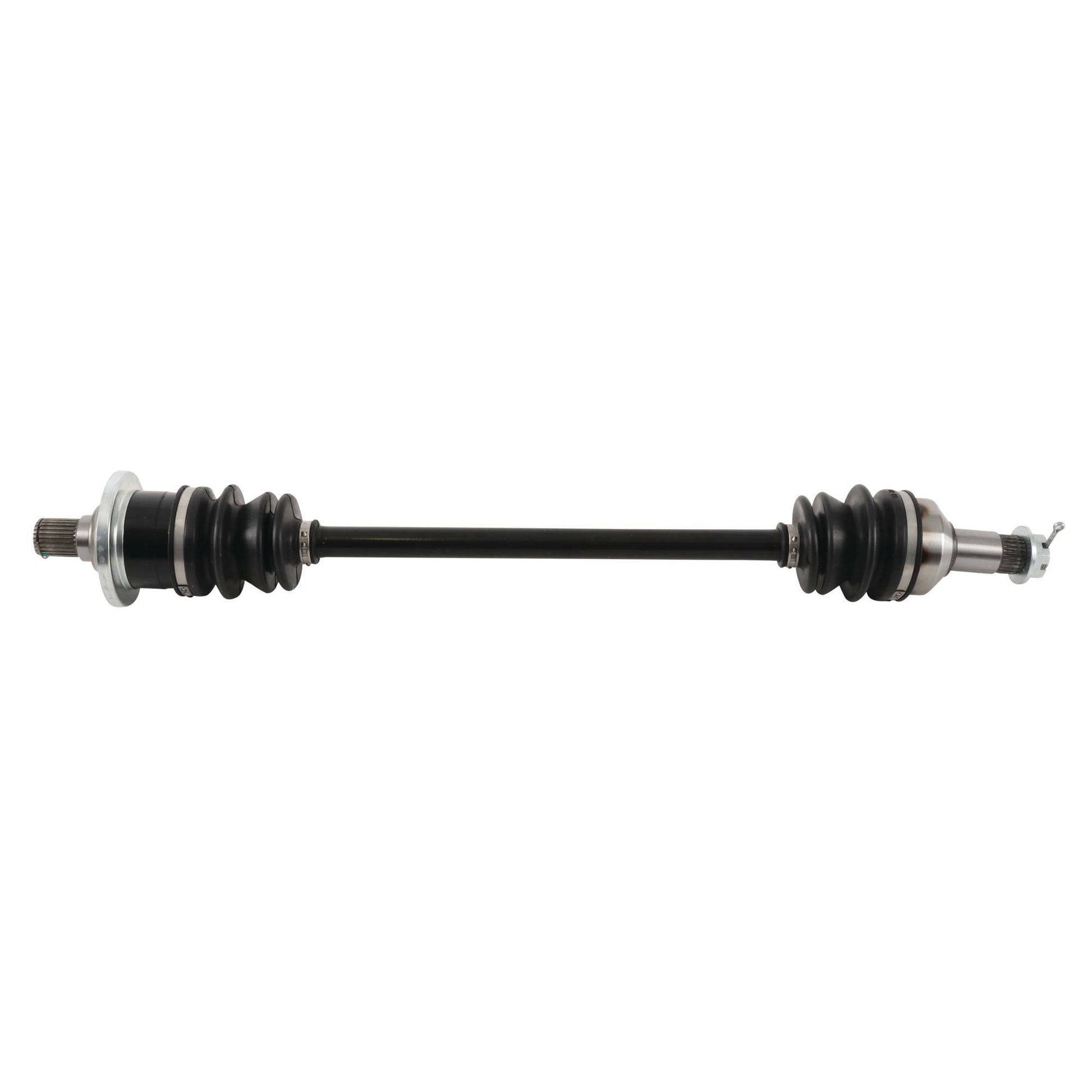 ALL BALLS axle for precise OEM fitment and durability, shown in the image with detailed metal construction.