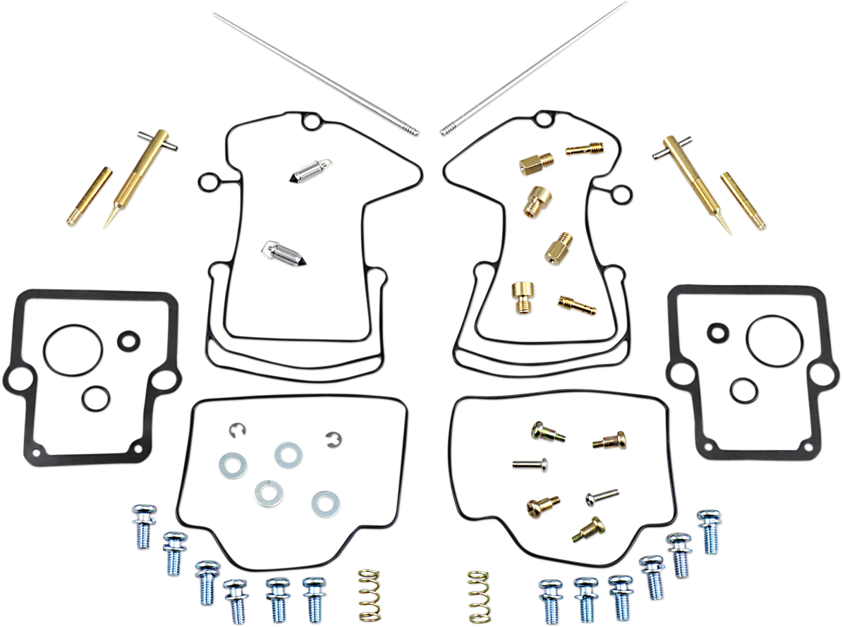 Parts Unlimited Polaris 26-1825 carburetor repair kit for improved fuel performance, includes gaskets and components, in sealed packaging.