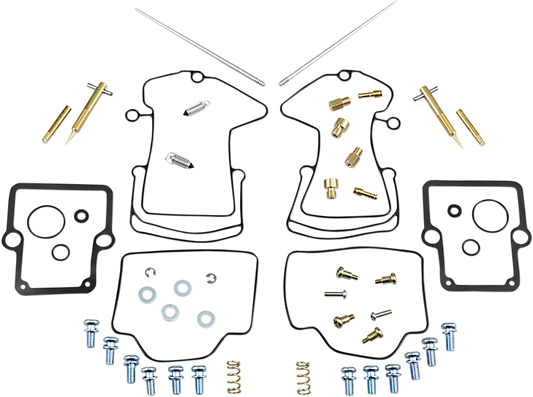 Parts Unlimited Polaris 26-1825 carburetor repair kit for improved fuel performance, includes gaskets and components, in sealed packaging.