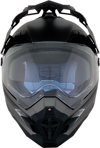 Bill's Exhausts AFX FX-41DS motorcycle helmet in frost gray, small size, with clear visor and aerodynamic design.