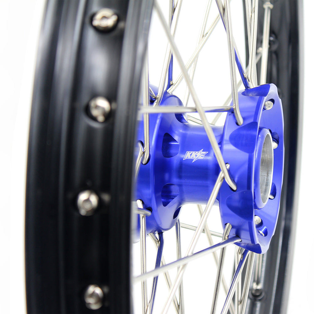 KKE 17"*1.4/14"*1.6 Spoked Kid's Big Wheels Rims Fit KTM SX 85 2003-2020 Husqvarna TC 85 2014-2020 Blue Hub - Howling Moto
