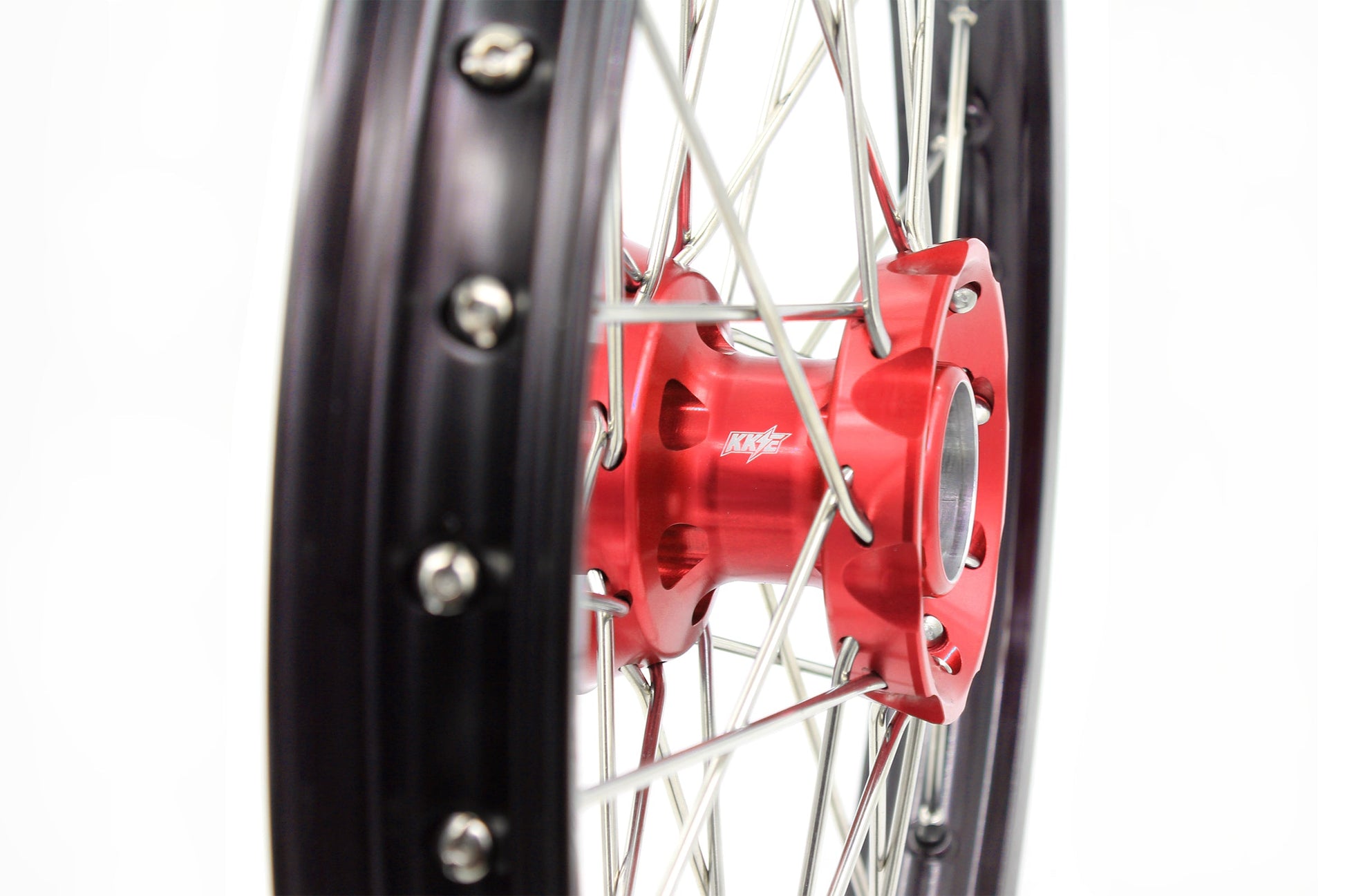 KKE 17"*1.4/14"*1.6 Spoked Small Kid's Wheels Set For KTM SX 85 2003-2020 Red Hub - Howling Moto