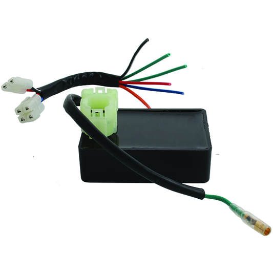 QuadBoss high-performance CDI box for Honda TRX90 Sportrax (1993-2002), showing the compact electronic module.