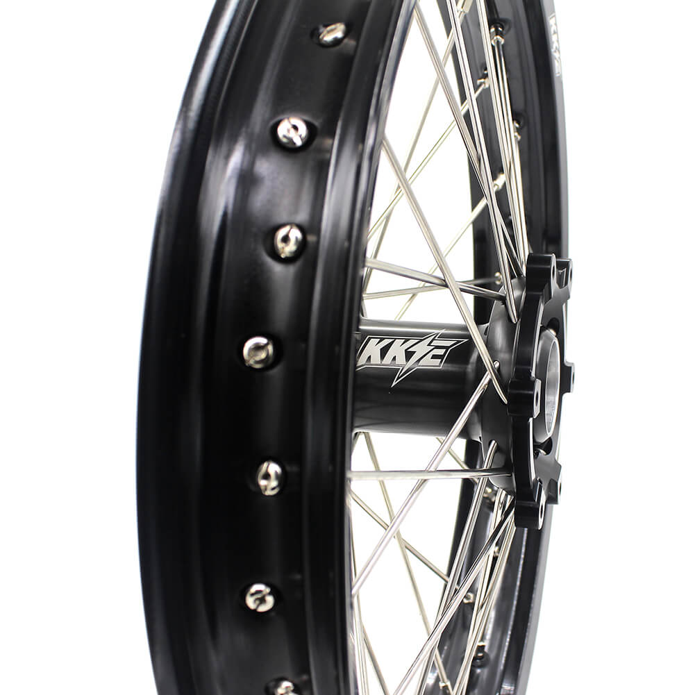 KKE 21 & 18 Enduro Spoked Wheels Fit SUZUKI RM125 1996-2007 RM250 1996-2008 - Howling Moto