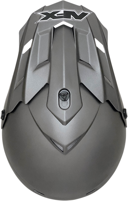 Bill's Exhausts AFX FX-17 helmet in frost gray, large size, featuring a sleek design and aerodynamic shape.