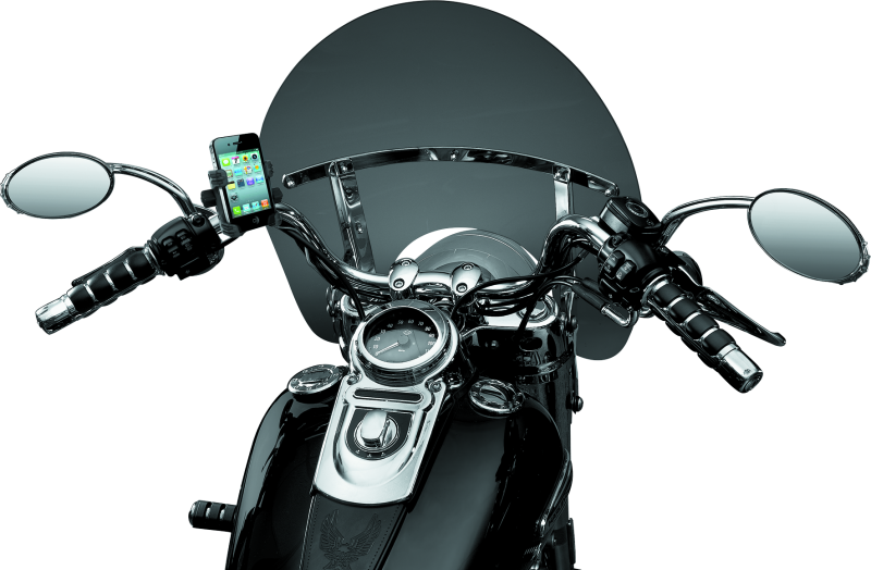 Kuryakyn Tech-Connect Bar Mount for 7/8 to 1-1/4 inch bars, fits 1-5/8 to 3-5/8 inch wide motorcycle handlebars