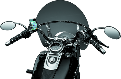 Kuryakyn Tech-Connect Bar Mount for 7/8 to 1-1/4 inch bars, fits 1-5/8 to 3-5/8 inch wide motorcycle handlebars