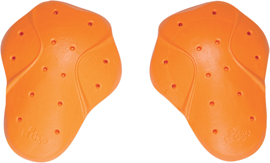 ICON D3O T5 Evo shoulder guards for left and right, lightweight protective motorcycle armor with impact-absorbing D3O technology.