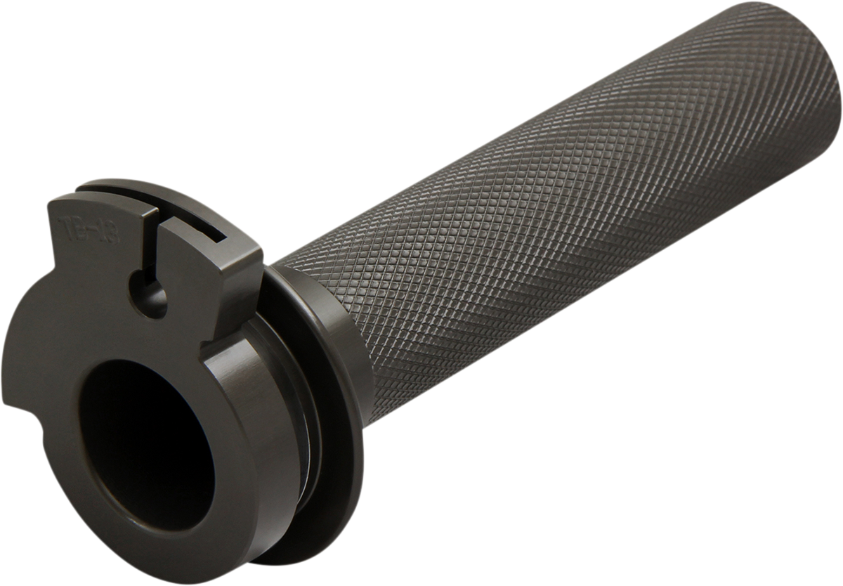 Aluminum throttle tube for KLX motorcycle, branded PRO CIRCUIT, showing the smooth cylindrical design and mounting end.