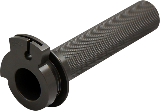 Aluminum throttle tube for KLX motorcycle, branded PRO CIRCUIT, showing the smooth cylindrical design and mounting end.
