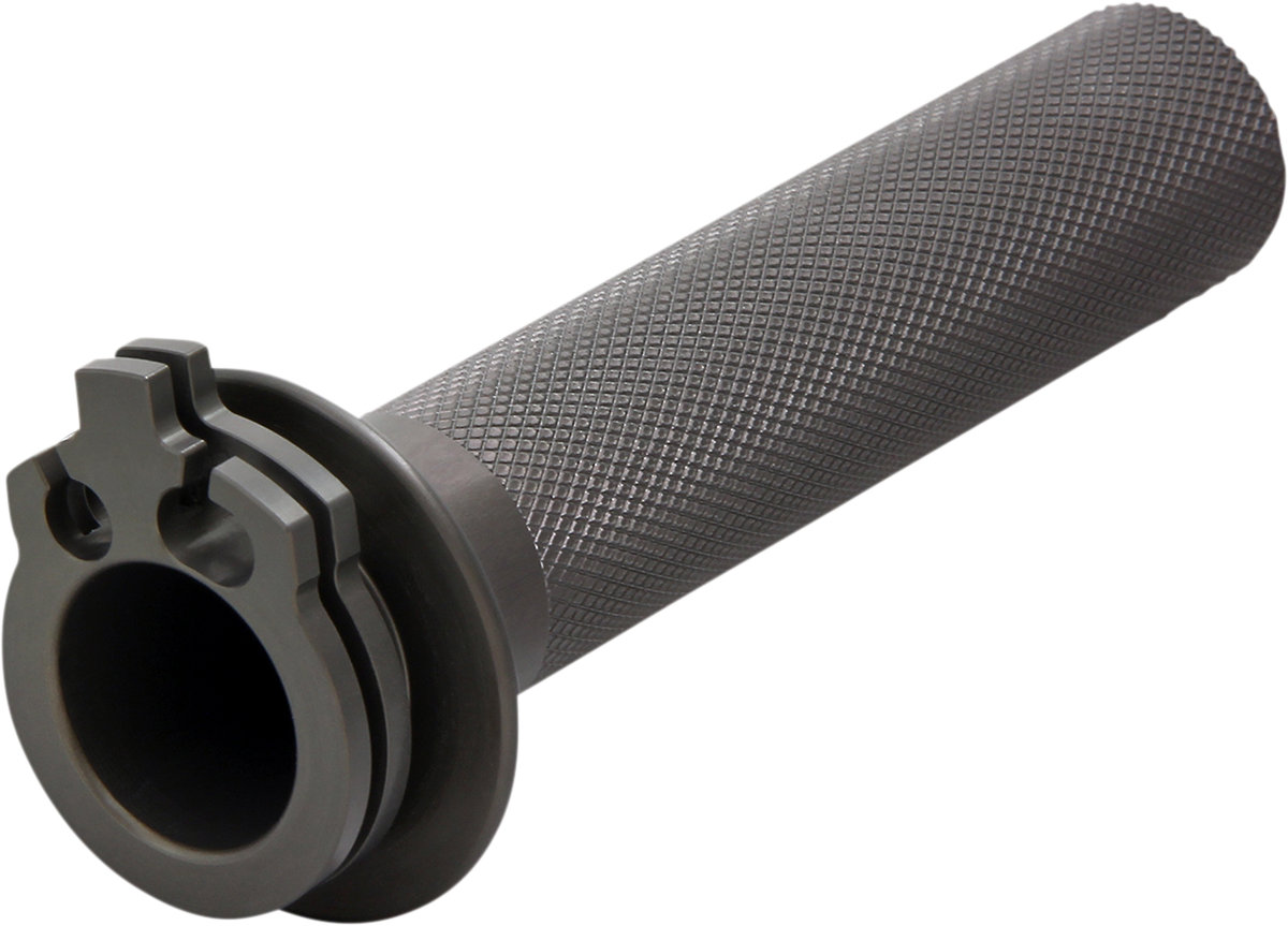 Aluminum PRO CIRCUIT throttle tube for Honda CRF110 motorcycle, durable and precise throttle control part.