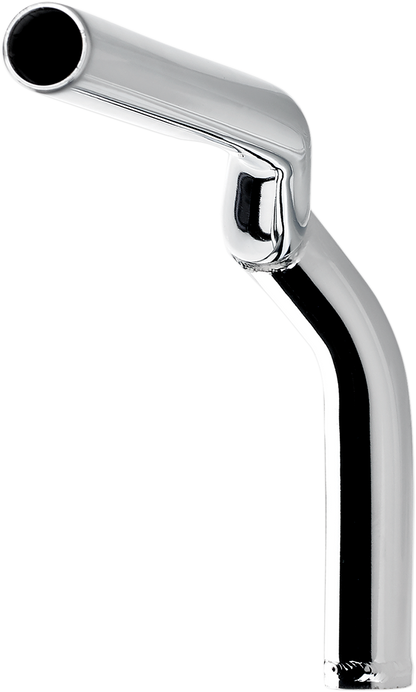 Chrome BILTWELL Tyson XL 8-inch pullback motorcycle handlebars with a sleek design and polished finish.