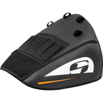 Large SADDLEMEN Fuel Tank Cover for motorcycles, featuring durable material and sleek design, suitable for custom bike upgrades.