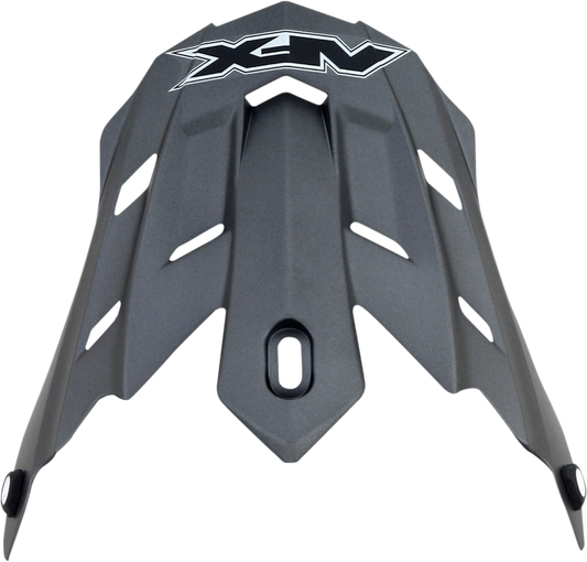 Bill's Exhausts AFX FX-17/FX-17Y Peak Frost Gray helmet with a sleek matte finish and aerodynamic design.