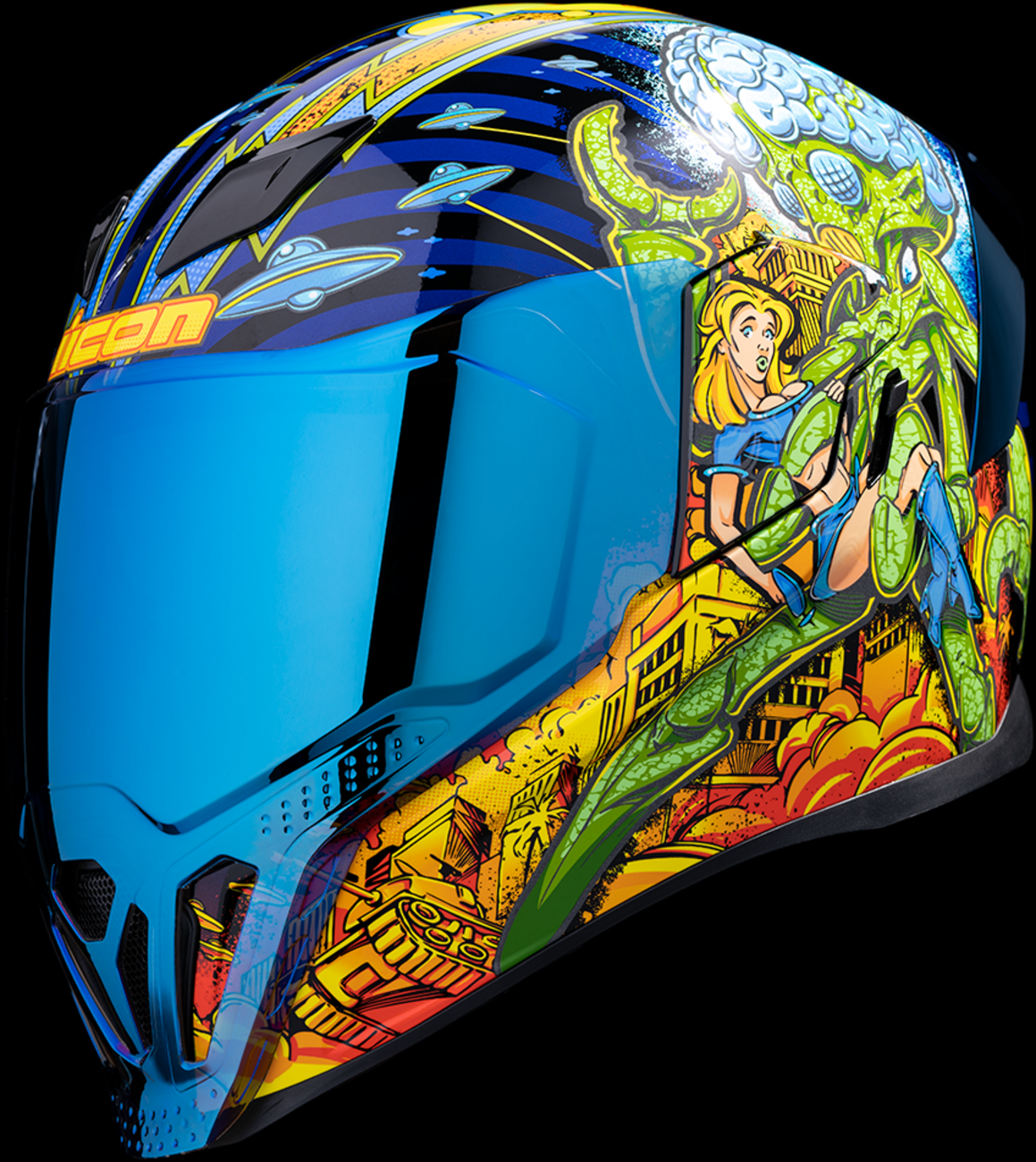 ICON Airflite™ Helmet - Bugoid Blitz - Blue - Large 0101-15549 - Howling Moto
