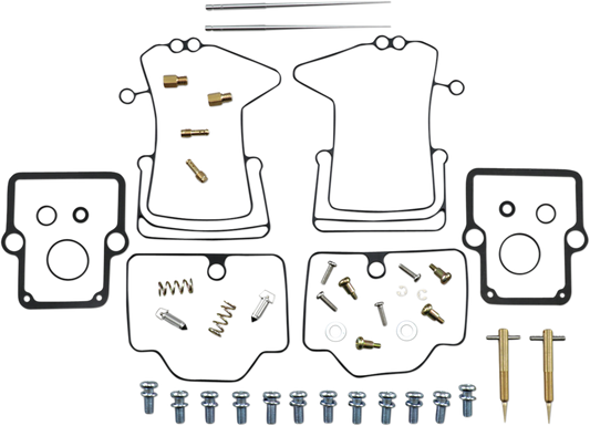 Parts Unlimited Ski-Doo carburetor repair kit with NBR rubber components, includes various small repair parts for engine maintenance.