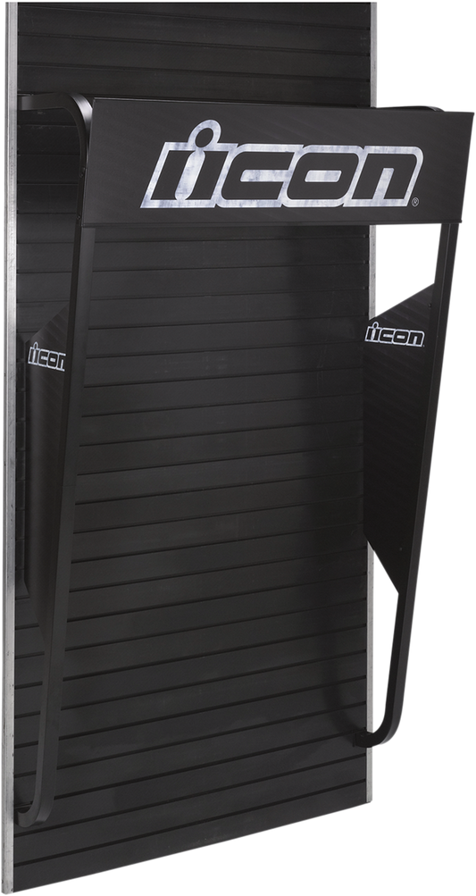 ICON Sintra header graphic for slatwall display, model 9903-0432, showcasing a sleek, professional signage solution for retail displays.
