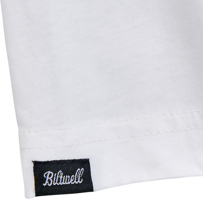 Bill's Exhausts Women's 1985 Raglan T-Shirt in black and white, medium size, featuring a classic casual design.