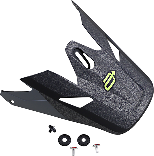 ARCTIVA Rise Visor Kit - Cambio Gray/Hi-Viz for ARCTIVA Rise Helmets Part 0132-1457