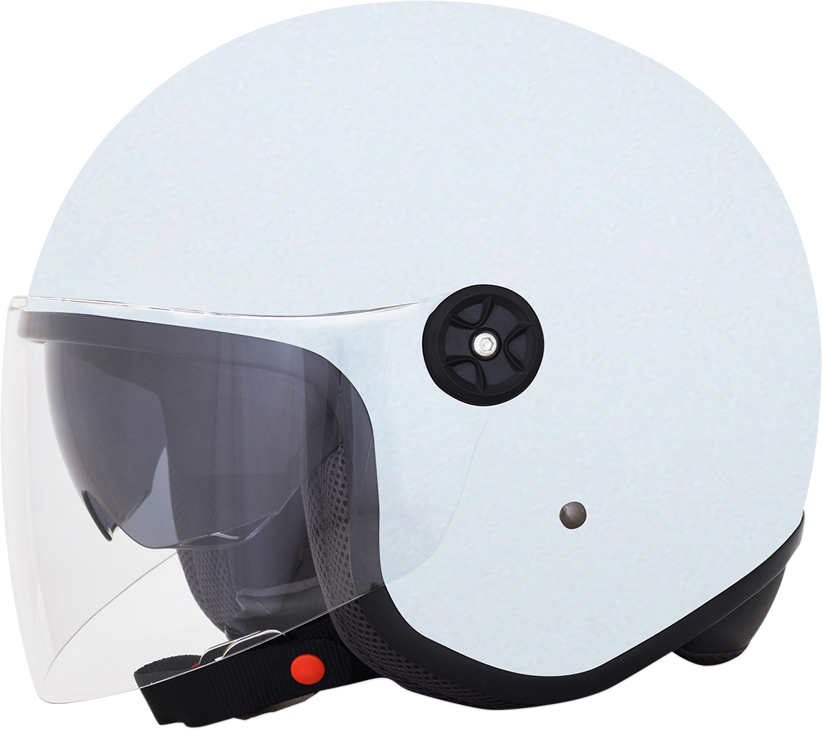 White AFX FX-143 motorcycle helmet in 2XL size, featuring a sleek design and secure fit, branded by Bill's Exhausts.