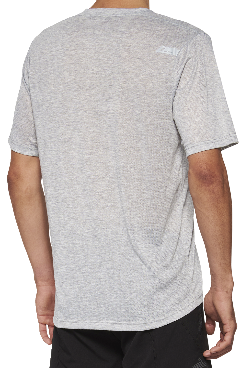 Gray Bill's Exhausts 100% Airmatic Mesh Jersey short-sleeve shirt in large size, featuring breathable mesh fabric and sporty design.
