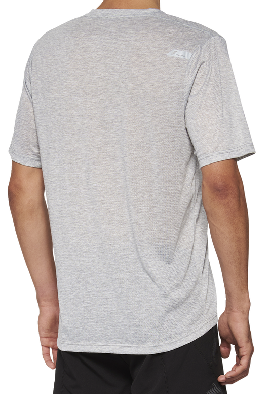 Gray Bill's Exhausts 100% Airmatic Mesh Jersey short-sleeve in size XL, featuring breathable mesh fabric and sporty design.