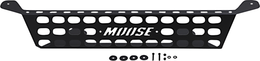 MOOSE OFFROAD bed enclosure for Can-Am Maverick, durable black truck bed cover with secure latches and rugged construction.