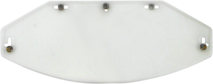 Clear AFX Vintage 5-Snap flat shield for protective gear, featuring a transparent design and snap closure, by Bill's Exhausts.