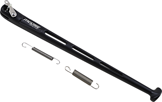 MOOSE OFFROAD 16.5-inch aluminum side stand for motorcycle support, durable and sturdy motorcycle accessory.