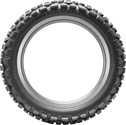 Dunlop D605 rear tire 4.60-18 63P for road and off-road use, showing the tread pattern and sidewall details.