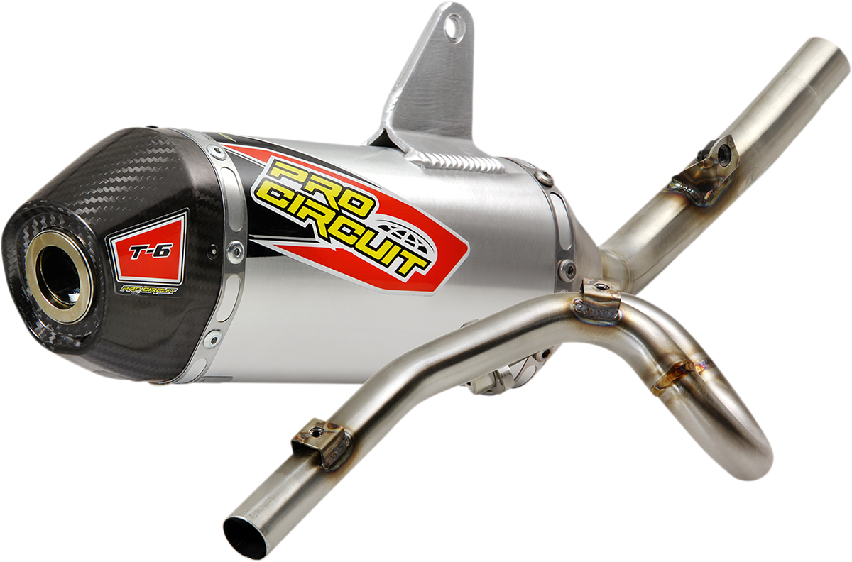 Pro Circuit T-6 Exhaust System for enhanced performance and durability, shown in the image.