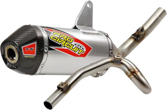 Pro Circuit T-6 Exhaust System for enhanced performance and durability, shown in the image.