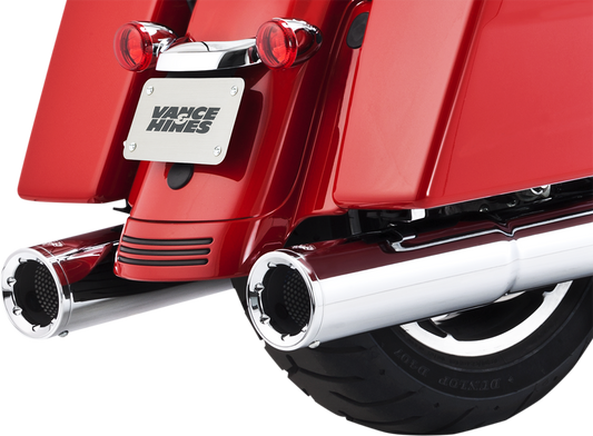 VANCE & HINES, Vance & Hines Hi-Output Mufflers - Chrome (Part #16463)