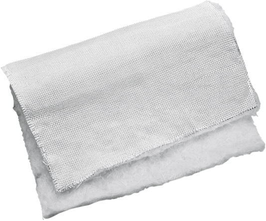 Vance & Hines fiberglass repacking kit part number 16108 for motorcycle exhaust mufflers, includes packing material and tools
