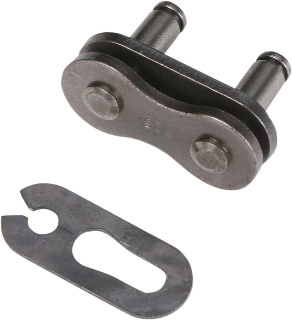 RK M525 standard clip connecting link, metal chain link connector for industrial or mechanical use, shown in the image.