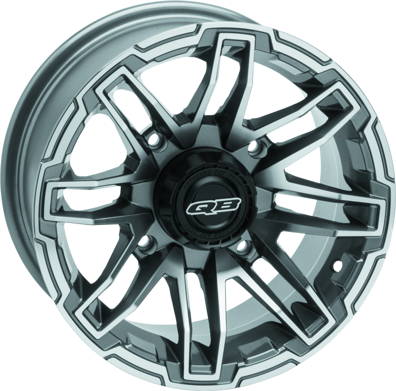 QuadBoss Stryker 14x7 aluminum wheel for powersports vehicles, featuring a sleek design and durable construction.