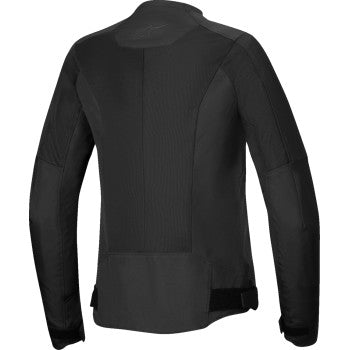 Black Alpinestars Stella C-1 Air jacket in medium size, featuring lightweight, ventilated motorcycle jacket design.