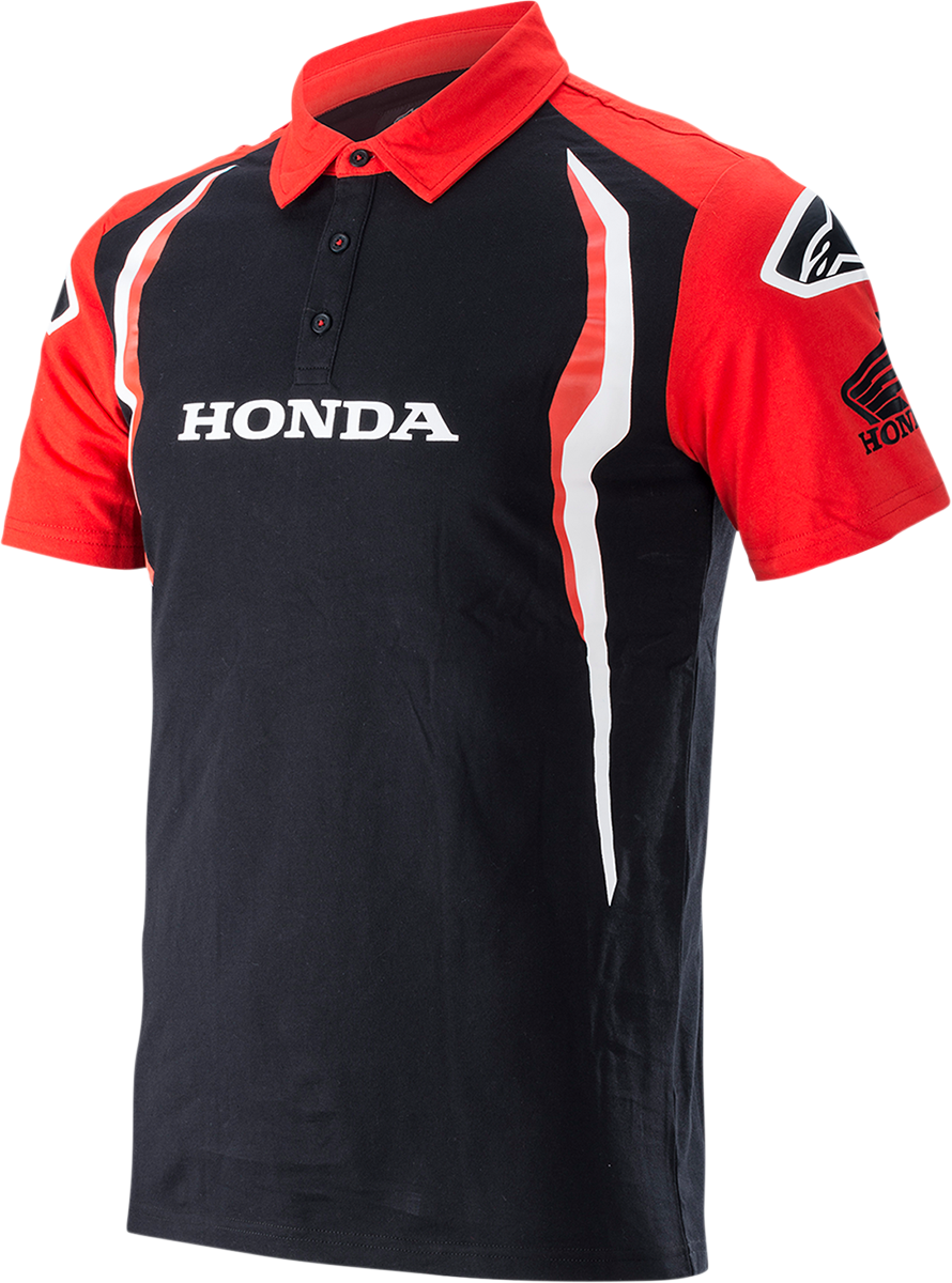 ALPINESTARS Honda Polo Shirt - Red/Black - Medium 1H20-41220-M - Howling Moto