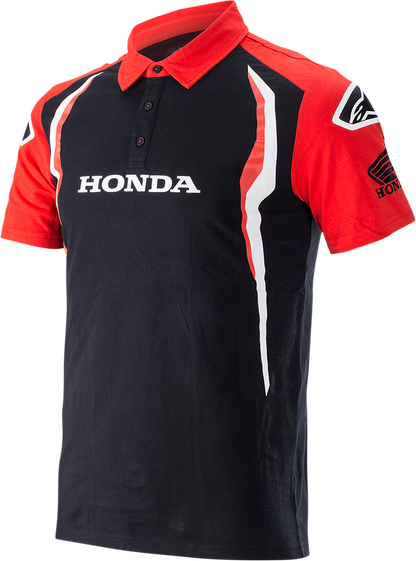 ALPINESTARS Honda Polo Shirt - Red/Black - Medium 1H20-41220-M - Howling Moto
