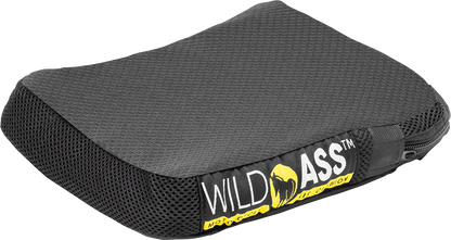 Black WILD ASS Cushion Air Seat Pillion Classic motorcycle seat by Bill's Exhausts, shown in black with textured surface.