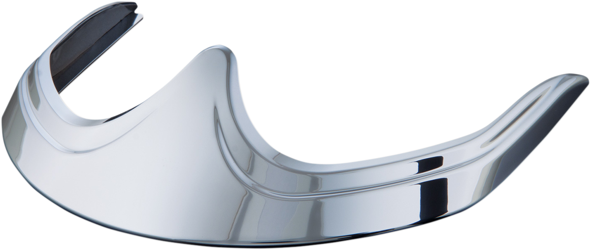Chrome Fender Tip Accent for front engine by Bill's Exhausts, showcasing a shiny, polished chrome finish on the vehicle's fender.