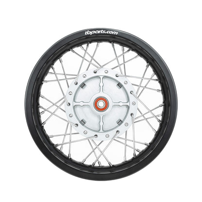 TB Rear Wheel Assembly, HD Aluminum Rim, HD Spokes – All KLX110