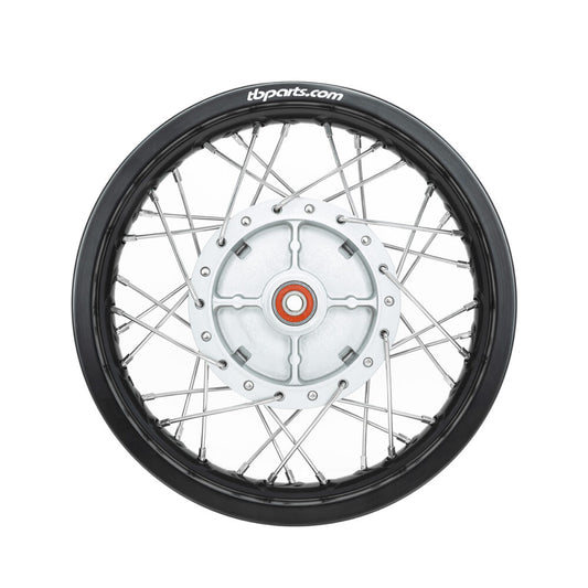 TB Rear Wheel Assembly, HD Aluminum Rim, HD Spokes – All KLX110