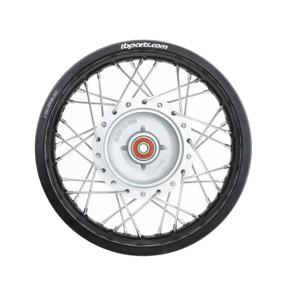 TB Rear Wheel Assembly, HD Aluminum Rim, HD Spokes – All KLX110