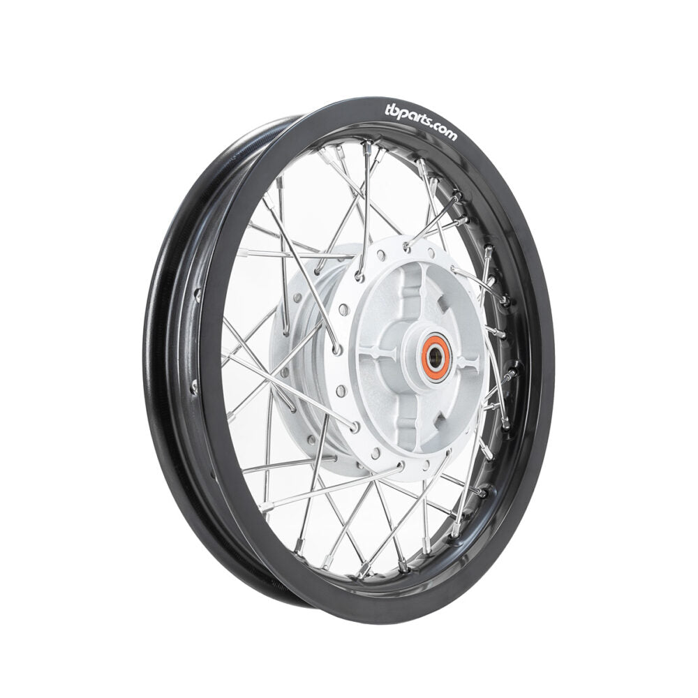 TB Rear Wheel Assembly, HD Aluminum Rim, HD Spokes – All KLX110