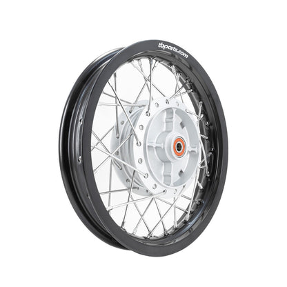 TB Rear Wheel Assembly, HD Aluminum Rim, HD Spokes – All KLX110