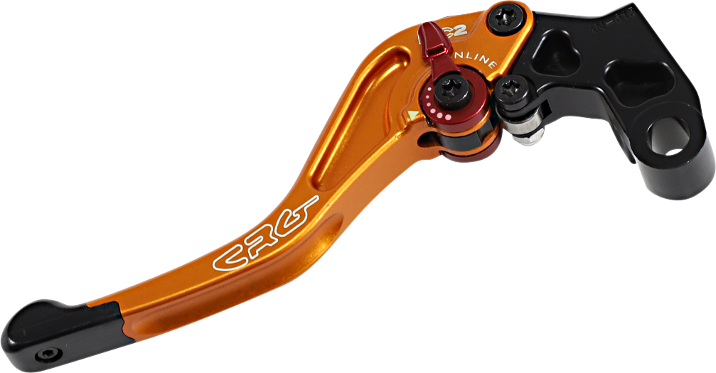 CRG RC2 Shorty Clutch Lever - Gold (Part Number 2AN-615-H-G) for Motorcycles